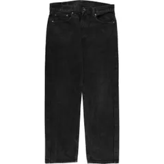 古着 リーバイス Levi's 505 ブラックデニム テーパードデニムパンツ メンズw32相当/eaa419706
