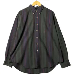 古着 80~90年代 エルエルビーン L.L.Bean マルチストライプ 長袖 ボタンダウンストライプシャツ メンズXL相当 ヴィンテージ/eaa577531