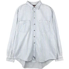古着 90年代 リーバイス Levi's 長袖 コットンストライプシャツ メンズXL相当 ヴィンテージ/eaa589129