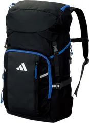 アディダス adidas サッカー ボール用デイパック 32L 黒色 青色 ブラック ブルー ブライトロイヤル リュック リュックサック 通学 部活 サッカー 中学生 高校生 大学生 通勤  ADP45BKB ブラック×ブライトロイヤ