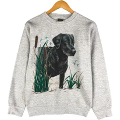 古着 90年代 タルテックス TULTEX 犬柄 アニマル スウェットシャツ トレーナー USA製 メンズM相当 ヴィンテージ/eaa482278