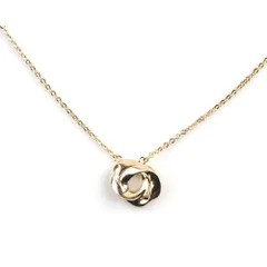 【ゴールド×ワンサイズ】[Cream dot. クリームドット公式] ネックレス レディース   金属アレルギー ニッケルフリー ショート シンプル チェーン 2連サークル リング 大人 上品 エレガント オフィス 通勤 