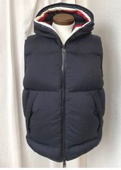 MONCLER モンクレール フランス製 青タグ ダウン ベスト ダークネイビー 希少】MONCLER モンクレールフランス製青タグダウンベスト ダーク