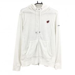 美品】マークアンドロナ セーター オレンジ×白 スカル総柄編み ニット