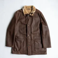 【最高級品】 BROOKS BROTHERS 【ラムムートン コート】M ブラウン レザー ブルックスブラザーズ s2511123のサムネイル