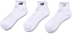 ニューバランス New Balance ミッドレングス3Pソックス 靴下 くつ下 アクセサリー ミドル丈 3足セット ロゴ 定番 シンプル 部活 練習 トレーニング 通勤 通学 メンズ レディース  LAS35705 WT ホワイト