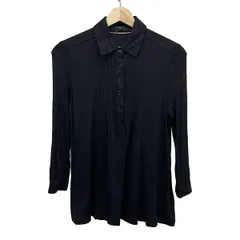 Burberry LONDON(バーバリーロンドン) チュニック サイズ１ S レディース - 黒 レギュラーカラー/長袖/プリーツ