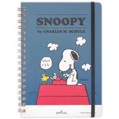 【メール便】スヌーピー リングノート ゴムバンド付きリングノート Happiness is Red TYPEWRITER ピーナッツ 日本ホールマーク 新学期準備文具 キャラクター グッズ 