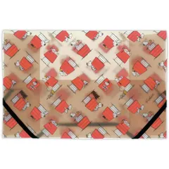 【メール便】スヌーピー クリアファイル クリアフォルダ A5 Happiness is Red HOUSE ピーナッツ 日本ホールマーク 書類整理 キャラクター グッズ 