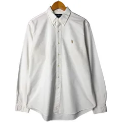 古着 ラルフローレン Ralph Lauren CUSTOM FIT 長袖 ボタンダウンシャツ メンズL相当/eaa602829