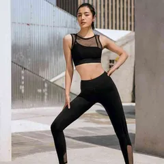 レディース ブラトップ 未使用 ヨガ スポーツウェア おしゃれ ロングレギンス 上下2点セット ヨガウェア 無地 かわいい ヨガウェア