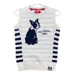 サイズ：0 NEW BALANCE GOLF ニューバランス  ニットベスト ボーダー柄 ホワイト系 [240101574504] ゴルフウェア レディース ストスト