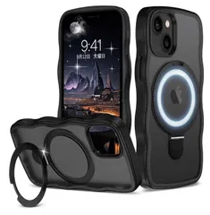 iPhone 13 mini ケース クリア ウェーブ ソフト TPU うねうね ケース マット耐衝撃 黄ばみなし スマホケース