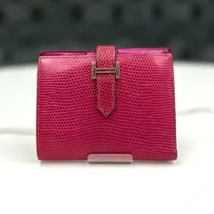 エルメス ベアン コンパクト リザード 折り財布 □I刻印 - メルカリ