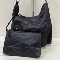 D9271　BORBONESE　ボルボネーゼ ショルダーバッグ　ワンショルダー　肩がけ　斜めがけ　クロスボディ ブラック　黒　うずら柄　ナイロン　軽量シンプル　カジュアル ポーチ付きのサムネイル