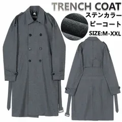 ステンカラーコート スプリングコート メンズコート ピーコート トレンチコート カジュアルコート ロングコート ダブルブレスト Pコート ラ