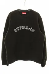 シュプリーム SUPREME 17AW POLARTEC DEEP PILE CREWNECK BLACK M ポーラテック ディープ パイル ボア スウェット ブラック 【ブランド古着ベクトル】【中古】☆AA★251127