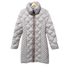 DAMAcollection(ダーマコレクション) ダウンコート サイズ7AR S レディース美品  - ライトグレー 長袖/キルティング/ジップアップ/冬