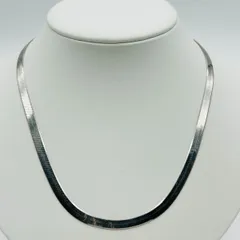 SV チェーン ネックレス シルバー 925 ヘリンボーン スネーク Ag SILVER