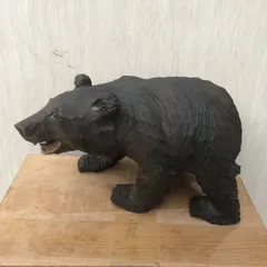 【送料無料】北海道 木彫り 熊 置物 茶道具 手工芸 民芸品 和風 インテリア ギフト プレゼント 日本製 ナチュラル