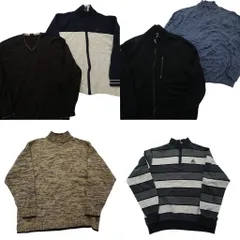 古着卸 まとめ売り ブランドMIX セーター 6枚セット (メンズ 2XL ) カルバンクライン ブルックス アディダス 中古 古着 NC7972