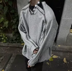 ゆったり着られる長袖スウェットシャツ｜ストリート系・ユニセックス