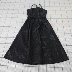 ◇ Θ ステラマリーナ STELLA MARINA フェイクレザーキャミワンピース ブラック系 レディース E  【1510240006001】