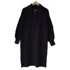 MARY QUANT(マリークワント) ワンピース サイズM(38) レディース - 黒 長袖/ひざ丈/ニット
