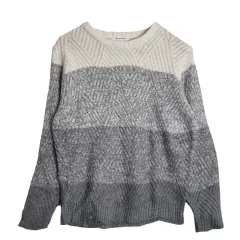 THE SHOP TK グレー バイカラー ニット M ヴィンテージ メンズ セーター