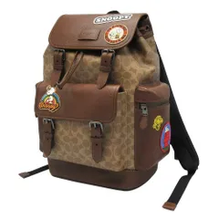 COACH×スヌーピー ブラウンバックパック COACH® GB | Coach X Peanuts Sprint Backpack In Signature Canvas