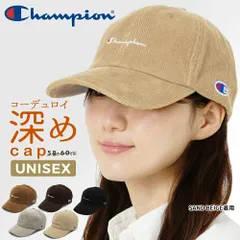 キャップ コーデュロイ レディース メンズ  深め チャンピオン Champion ブランド 大きいサイズ 帽子 女性 女子 無地 秋冬 紫外線対策 UVカット 日よけ 日除け 小顔効果 洗える 綿100％