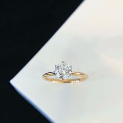 ハートシェイプ ラボグロウンダイヤモンド リング 1.04ct - メルカリ