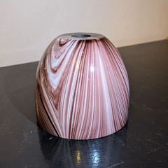 ランプシェード レトロ 茶紋様