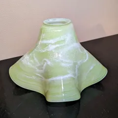 ランプシェード 緑色 レトロ 傘