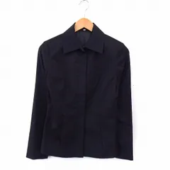 クイーンズコート QUEENS COURT ジャケット アウター ステンカラー シンプル ポケット 2 ブラック /ST27のサムネイル