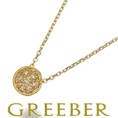 アガット ネックレス ダイヤ ダイヤモンド 0.07ct サークル K18YG #181332