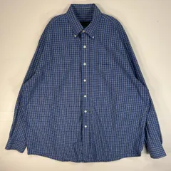 古着 ブルックスブラザーズ Brooks Brothers 長袖シャツ チェック 胸ポケ NON-IRON XL  ブルー系 マルチカラー メンズ