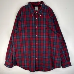 古着 ブルックスブラザーズ Brooks Brothers 長袖シャツ チェック 肉厚 REGENT XL  レッド系 マルチカラー メンズ