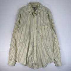 古着 ブルックスブラザーズ Brooks Brothers 長袖シャツ ストライプ REGENT 胸ポケ M  イエロー系 マルチカラー メンズ