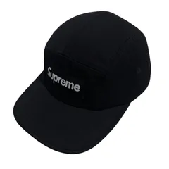 7815_1 Supreme シュプリーム 24SS Washed Chino Twill Camp Cap ウォッシュド チノ ツイル キャンプ キャップ Black ブラック