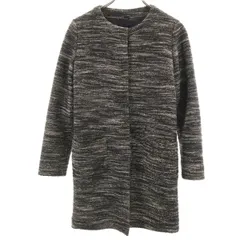 SHIPS シップス ノーカラー ジャケット 36 グレー系 レディース 古着