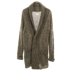 INHERIT インヘリット 長袖 ショールカラー ニット カーディガン 40 ブラウン系 メンズ 古着