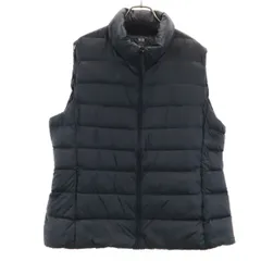 UNIQLO ユニクロ ウルトラライト ダウンベスト 3XL ブラック 収納袋付き ビックサイズ レディース 古着