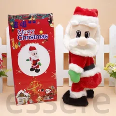 サンタクロース 人形 ダンスサンタ クリスマス飾り おもちゃ イルミネーション 電動ぬいぐるみ 置物 卓上 オーナメント デコレーション おしゃれ 北欧のサムネイル