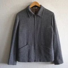 【美品】 Paul Smith collection 【コットン リネン ジャガード ジップアップジャケット】L グレー ポールスミス  s2511143