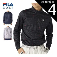 種類4：ブラック(BK)/3L  フィラゴルフ タイポプリント 裏起毛 ハーフジップ 長袖シャツ ウェア メンズ 2025年秋冬モデル M-3L 785-503