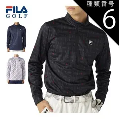 種類6：ホワイト(WT)/3L  フィラゴルフ タイポプリント 裏起毛 ハーフジップ 長袖シャツ ウェア メンズ 2025年秋冬モデル M-3L 785-503