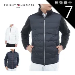 種類7：BLK(10)/L  トミーヒルフィガー ロゴ入り接結キルト フルジップ 中綿ジャケット ゴルフウェア メンズ 2025年秋冬モデル M-3L THMA578