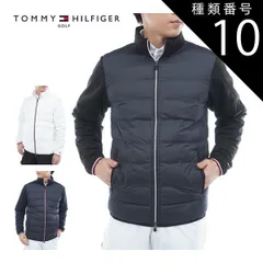 種類10：BLK(10)/M  トミーヒルフィガー ロゴ入り接結キルト フルジップ 中綿ジャケット ゴルフウェア メンズ 2025年秋冬モデル M-3L THMA578