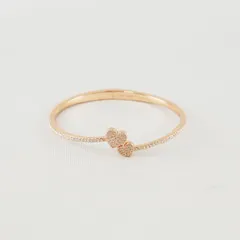 Kate spade new york ケイトスペード バングル USED美品 ハート ピンク ブレスレット カフ アクセサリー X7236